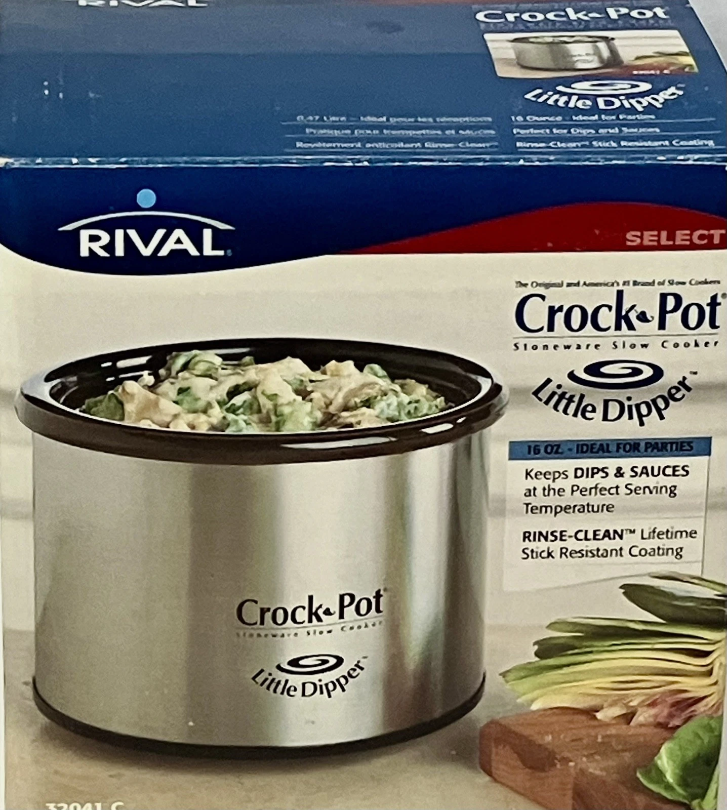 CROCK-POT Little Dipper Mini Stoneware Slow Cooker Dip Pot 16 Oz. with Manuals