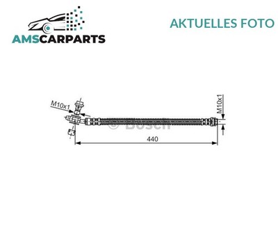 BREMSSCHLAUCH BREMSLEITUNG HINTEN 1 987 481 175 BOSCH P NEU OE QUALITÄT