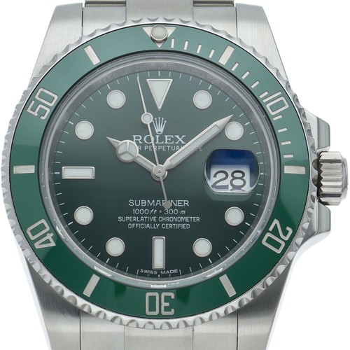 ROLEX Submariner Date Watch Green 116610LV Stainless Steel mensWatch green USED