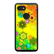 Hippie Floral Flowers Garden Sunshine Case Cover For Google Pixel 3 3XL 2XL