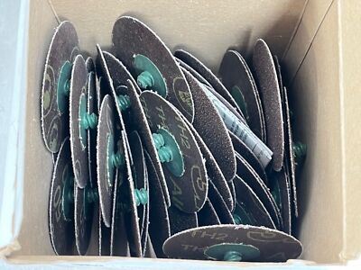 50 new 3M 361F TR Roloc 3'' 50 Grit Quick Change Cloth Sanding Discs USA, 22394