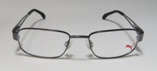 PUMA PU15417 GR Gunmetal Grey 48-17-135 Eyeglass Frames with Flex Hinges