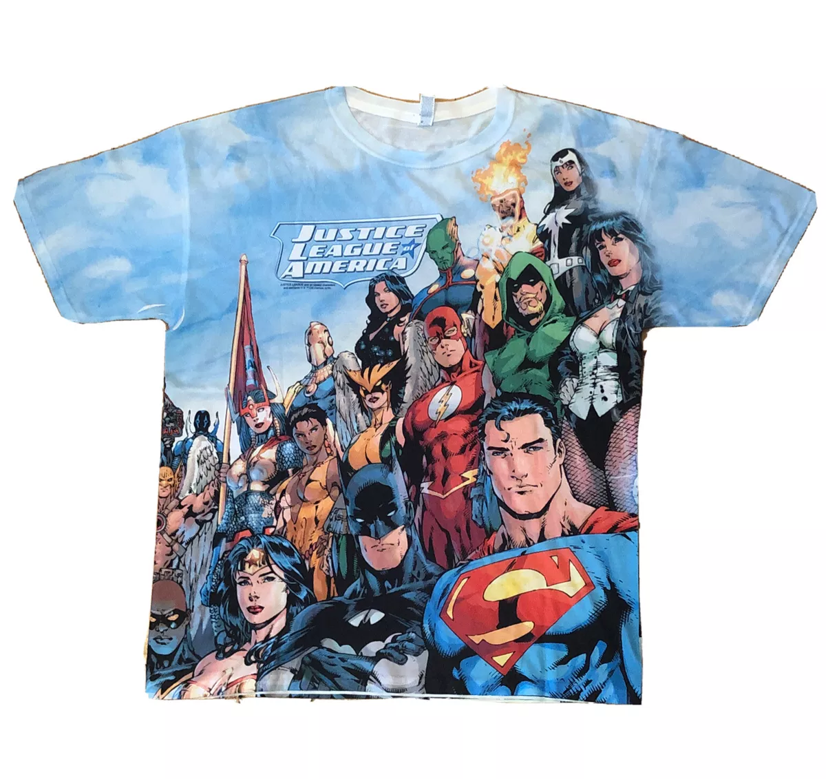 Superman Kid Boy Super Hero Allover Print Short-sleeve Tee