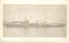 Mystery Ship French ? Early 20th Century RPPC Real Photo Postcard