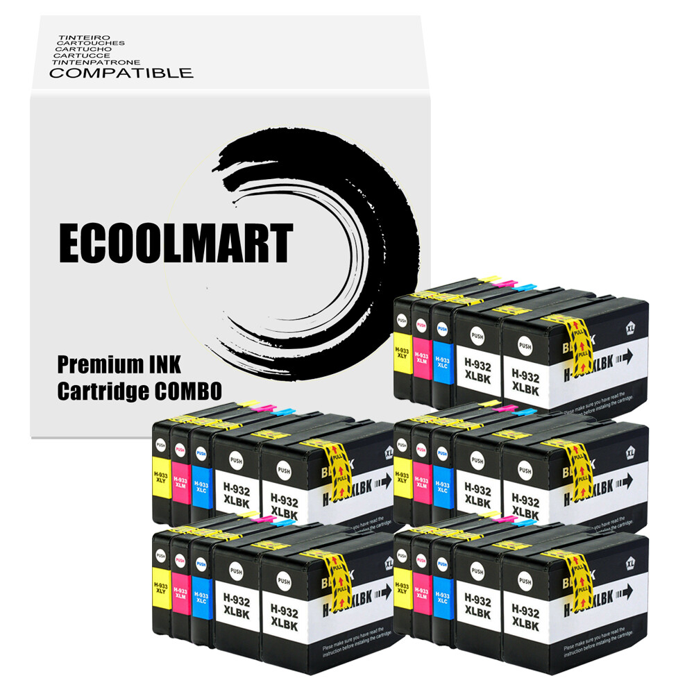 25PK Ink Cartridge replace for HP 932XL 933XL Officejet 6600 6700 7110 7510 7612