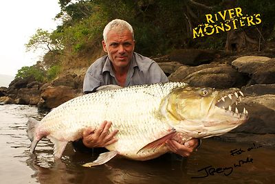River Monsters Signed Poster |5 Sizes| #2Jeremy Wade DVD BluRay Fishing Rod  Lure | eBay