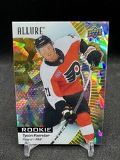TYSON FOERSTER 2023-24 UPPER DECK ALLURE HOCKEY ROOKIE YELLOW TAXI RC Q3370