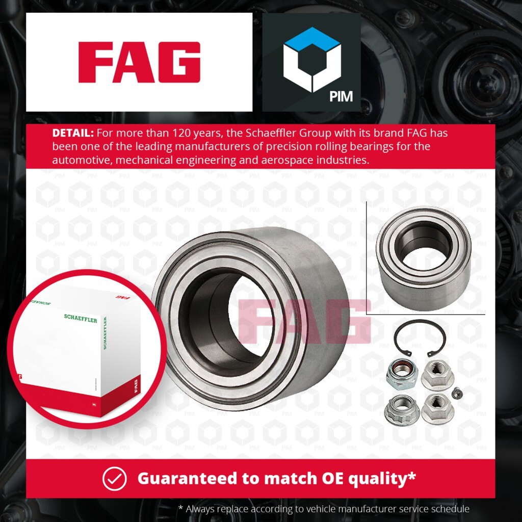 Wheel Bearing Kit fits SEAT AROSA 6H 1.7D Front 97 to 04 AKU FAG 6N0407625 New