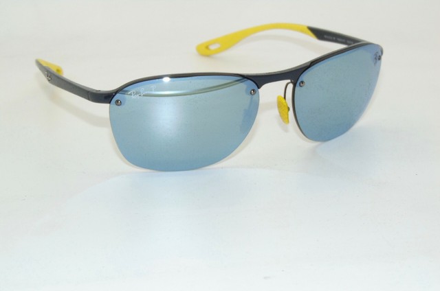 scuderia ferrari blue gradient mirror chromance sunglasses