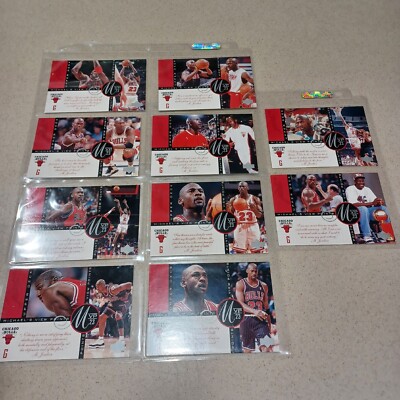 Michael Jordan UD MVP 23 View Points 10 CardS Set Bulls. PRE-OWNED 