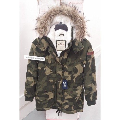 COZY LINED PARKA JACKET COAT CAMO SIZE 