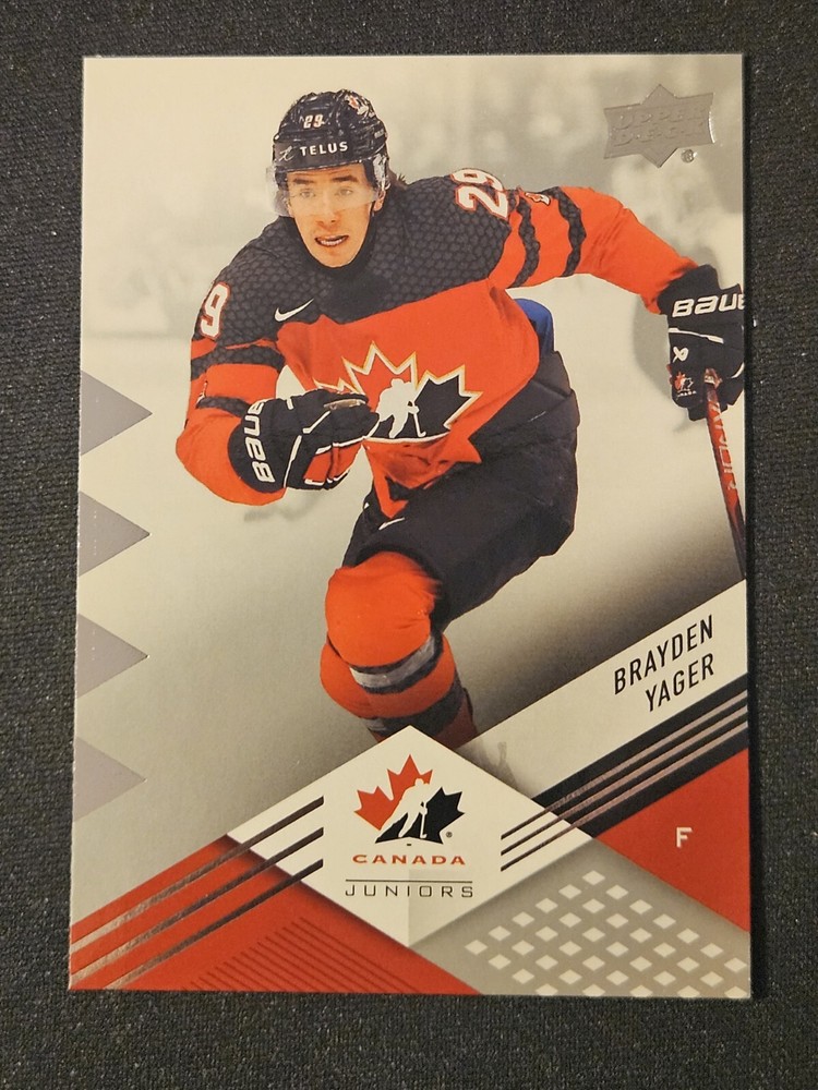 2024 UD Team Canada Brayden Yager 🇨🇦🇨🇦🇨🇦 Winnipeg Jets