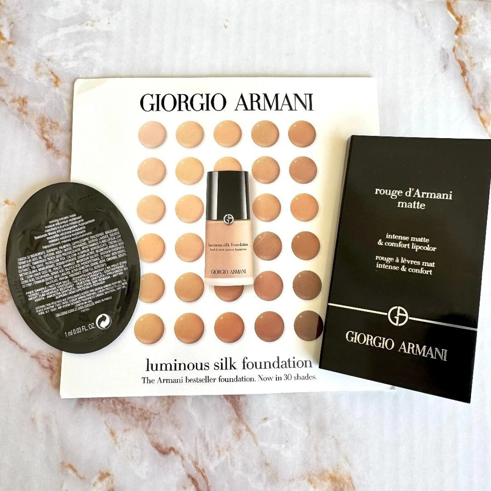 Giorgio Armani Luminous Silk Foundation 2, 5.5,9,14 Rouge Matte Lipstick 102 400 - Image 2 of 2