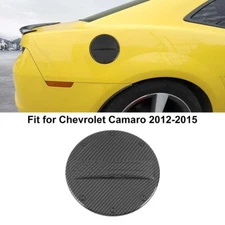 ⭕Carbon Fiber Exterior Fuel Tank Cover Gas Lid Cap Trim for Chevy Camaro 2012-15