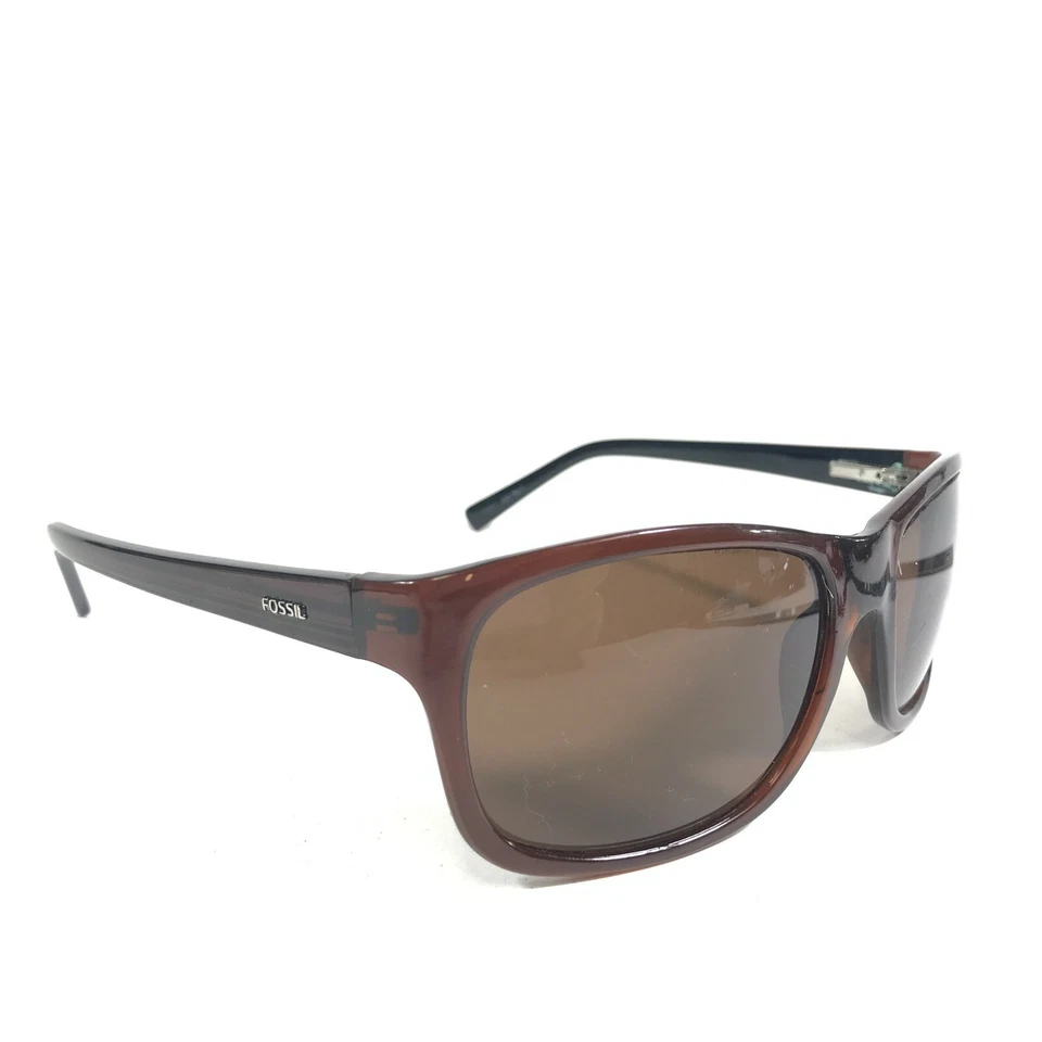 Gafas de sol Fossil PS3793L 200 monturas cuadradas rojas con lentes marrones 60-17-130 Foto 2 de 4