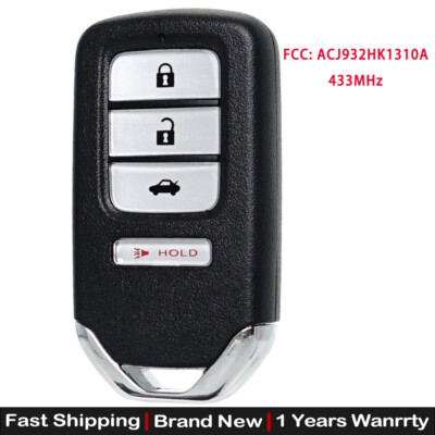 5 Button Smart Key Fob Remote For Honda Accord 2016-2017 – ACJ932HK1310A, Remote Start