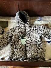 NWT Girls' Insulated Jacket By DSG, Size Small - Black And White