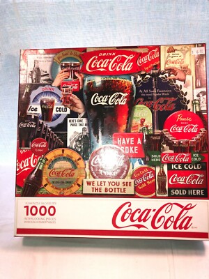 Springbok Coca-Cola Decades Of Tradition 1000-Piece Jigsaw Puzzle – Vintage Ad Collage