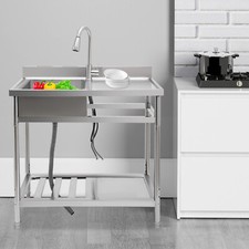 Restaurant Kitchen Sink Commercial Stainless Steel Kitchen Sink Free-standing