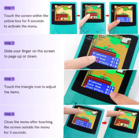 GBC Nintendo Game Boy Color Backlit AMOLED OLED Touchscreen Laminated LCD Kit