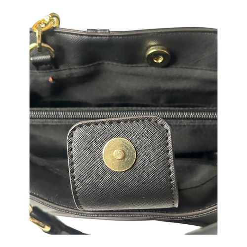 Liz Claiborne schwarz Kunstleder Schulter Handtasche Geldbeutel Doppelgriff - Bild 14 von 16
