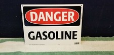 Danger - GASOLINE Plastic Outdoor / Indoor Sign Made in USA 14x10