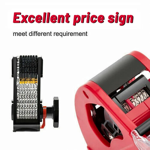 MX5500 EOS 8 Digits Price Tag Gun Labeler Labeller Includes Roll Labels Labeller - Picture 3 of 10