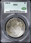 1885-O $1 Morgan Silver Dollar CAC MS 64 | Uncirculated UNC
