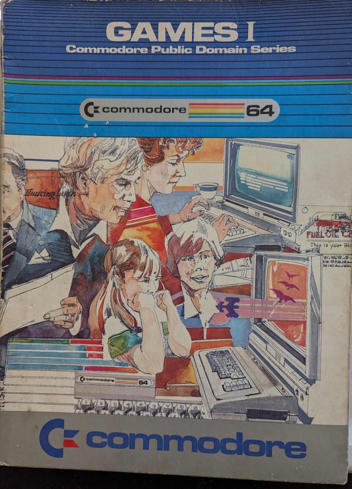 Commodore 64 Software Folder GAMES I C64724 Floppy Disc Included 5 1/4 ...