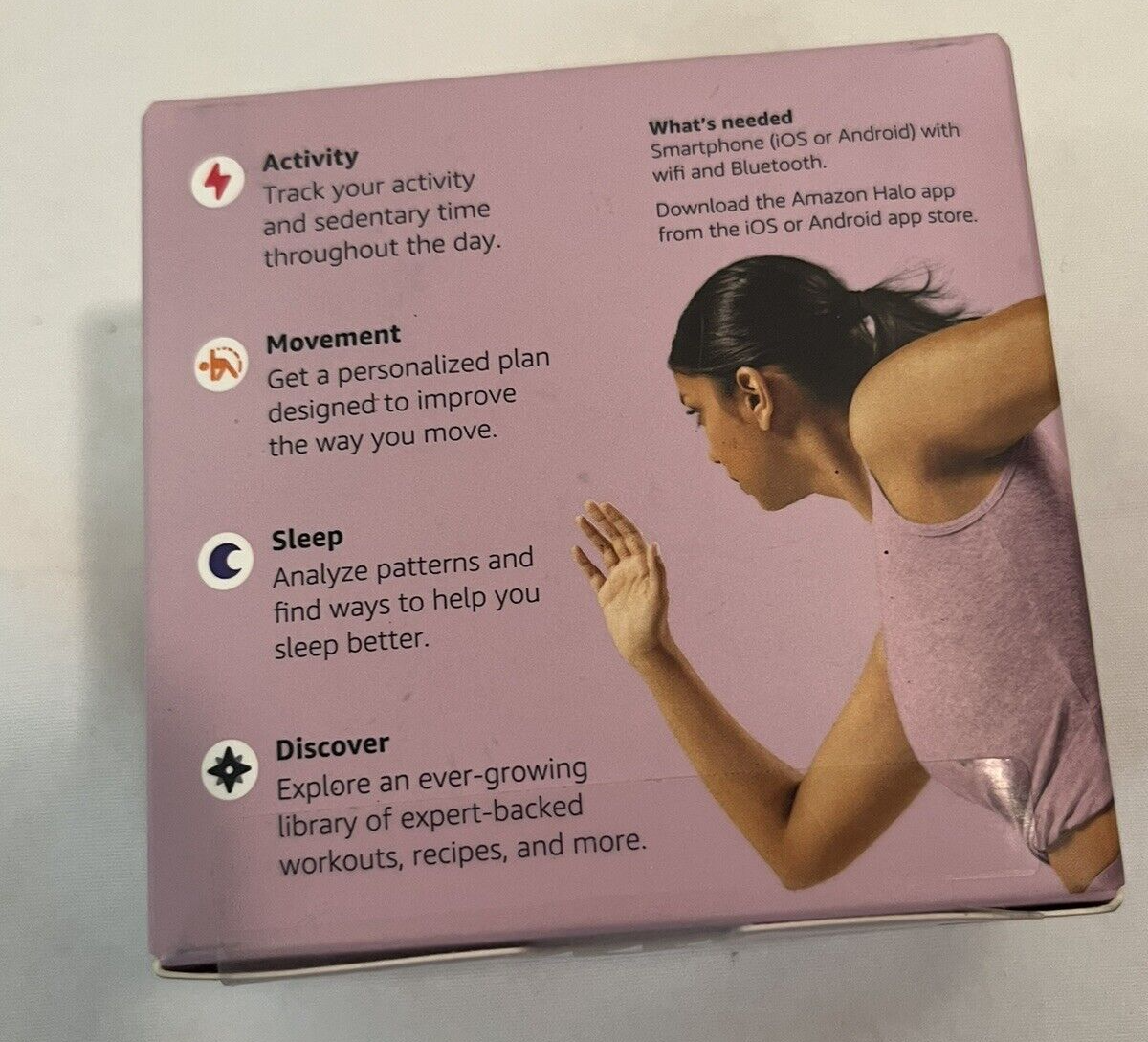 Amazon Halo View fitness tracker, with color display Lavender