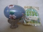 Vintage 1980's Lg. CLOISONNE EGG & Cozy - Tree Peonies Intricate Design Easter — photo 8