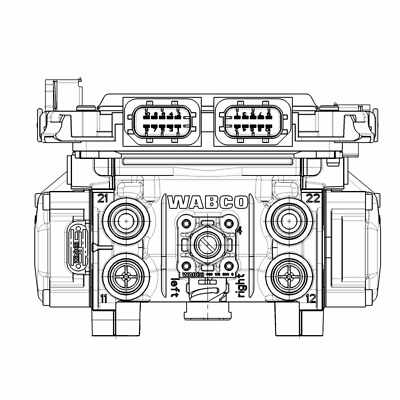 Wabco Achsmodulator EBS - 4801050070 - 480 105 007 0