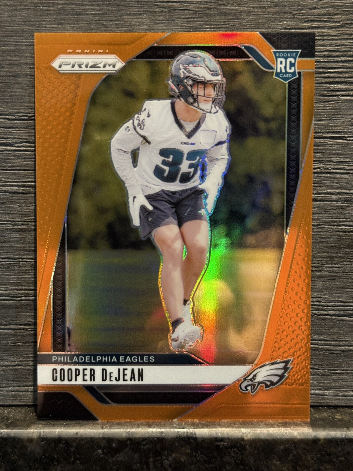 2024 Panini Prizm - Rookies Cooper DeJean #321 Orange Prizm /249 (RC)