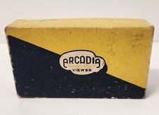 Vintage ARCADIA Commander Slide Pocket Folding Viewer Plastic Case Original Box