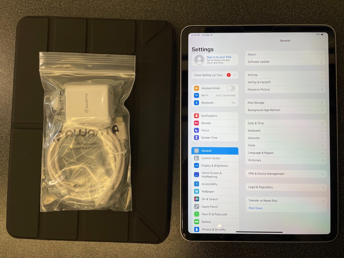 Apple iPad Pro 4th Gen A2759 - 128GB, Wi-Fi, 11in -SILVER