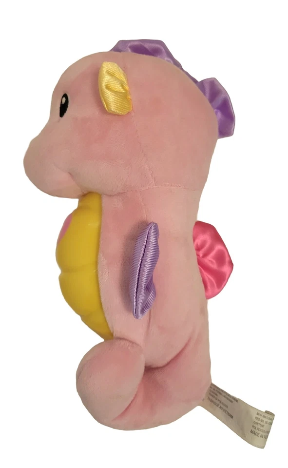 Juguete de peluche Fisher Price Soothe Glow Seahorse rosa para niños usado funciona ver fotos Foto 2 de 4