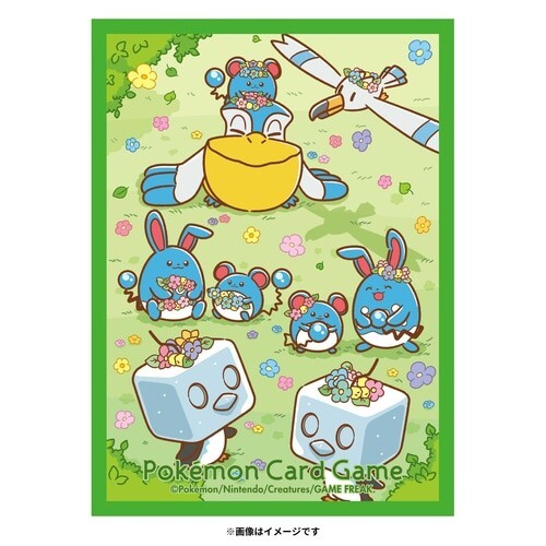 Pokemon Maril & Eiscue Flower Crown Sleeves Japanese Deck Shields
