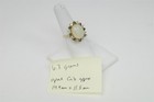 14k Yellow Gold Ring w 14.4mm x 11.8mm Opal + 1/3cttw Diamond & Emerald Halo — photo 6