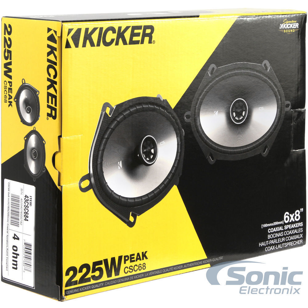 Kicker 6x8" Front+Rear Factory Car Speaker Replacement For 99-02 Ford Expedition