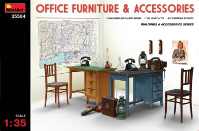 Miniart 550035564 - 1/35 Office Furniture & Accessories - Neu