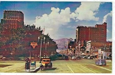 Ogden, Utah, Vintage Cars, Main Street, Conoco,Circa 1950/1960's Unused Postcard