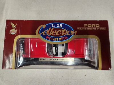 NIB Vintage Road Legends 1955 Red Ford Thunderbird Diecast Metal