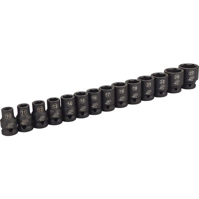 ATD 14-Pc 1/2'' Drive 6-Pt Impact Socket Set - Metric #ATD-4106