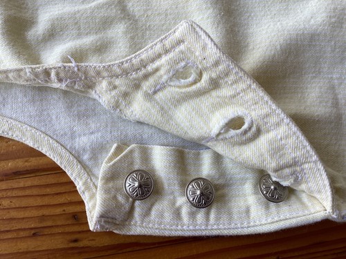 BADGE Size 10 Overall Shorts Tulip Pockets Yellow Cotton Girls Shortalls 30”x 3” - Picture 15 of 21