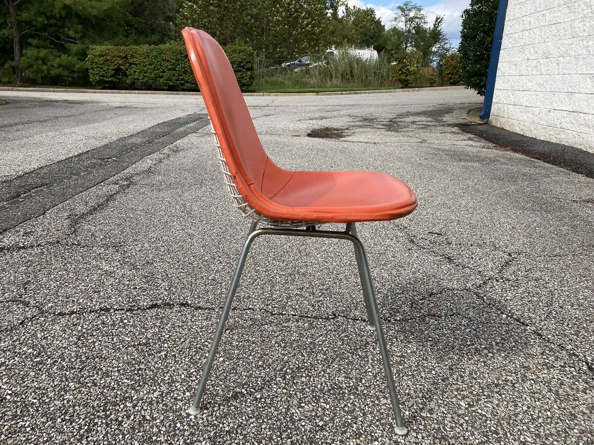Vintage Herman Miller Charles Eames DKX Wire Side Shell Vintage Herman Miller Charles Eames DKX Wire Side Shell