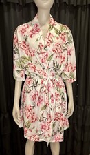 Show Me Your Mumu Floral Duster Robe Open Front Belted Boho Multicolor One Size