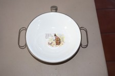 Vintage Baby Allen Nursery Rhyme Pullman Metal Warming Bowl Juvenile Childs
