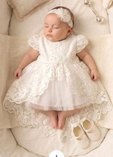 Taufkleid Baby Gr.  56 62 0-3M Babykleid Stir...