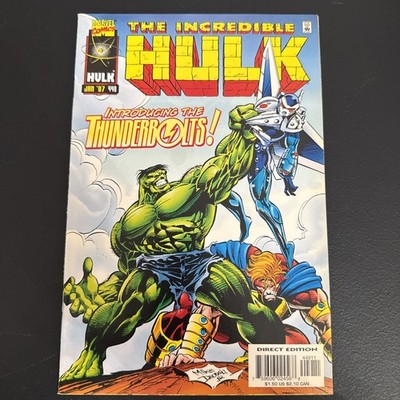 The Incredible Hulk #449 1st Appearance Thunderbolts 1997  Key Issue  Marvel