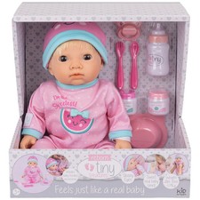 Tiny Treasures Weighted Baby Doll Watermelon Feeding Set 44cm